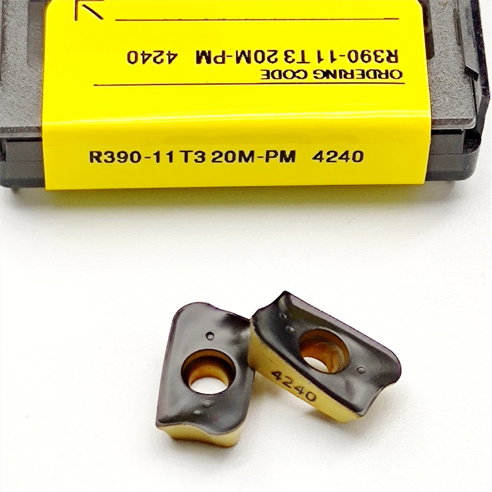 

10PCS R390 11T320 PM4240 Carbide Inserts for Hardened Stainless Steel CNC Lathe Tools Internal External Turning PM 4240
