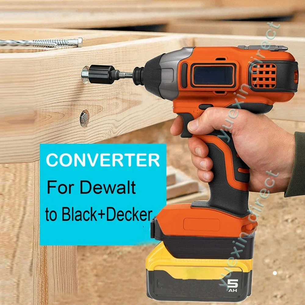 Battery Converter Adapter For Dewalt 20V Battery Convert To Black+Decker 20V MAX Li-Ion Power Tools Accessories