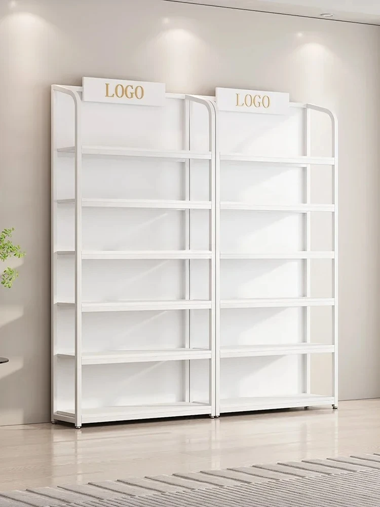 A  Customized Cosmetics Display Light Luxury Shelf Manicure Skin Care Products Container Storage