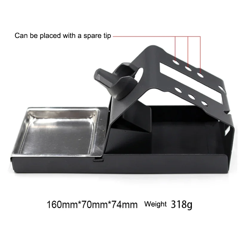 Anti-static Metal Soldering Iron Bracket Stand Soldering Station Holder for T 12 Bakon 9501 BGA Rework Solder  Welding Tool