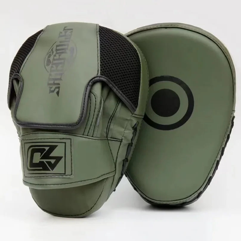 1pc Boxing Training Hand Target High Quality Pu Material Thickened Liner Filling MMA Sanda Muay Thai Training Curved Hand Target