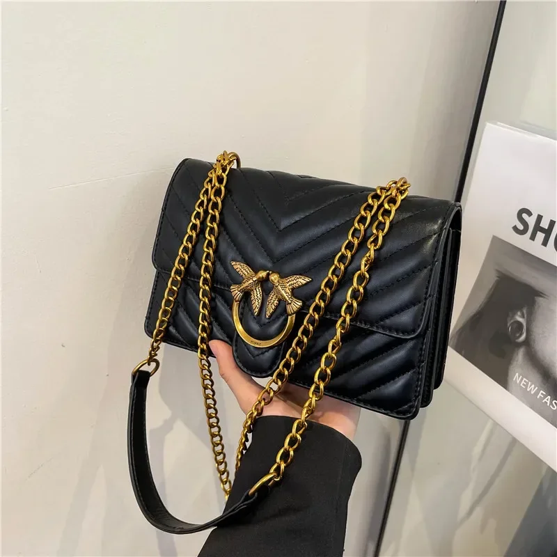 

Famous Designer Shoulder Bag Leather Crossbody Handbag For Women Luxury Brand Ladies Tote Bags Classic Elegant Chic