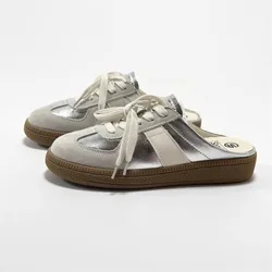 Women Canvas Mules Shoes Classic Loafers Woman Slipper Comfortable Slip-On Clogs Round Toe Walking Sneakers Lazy Female Footwear