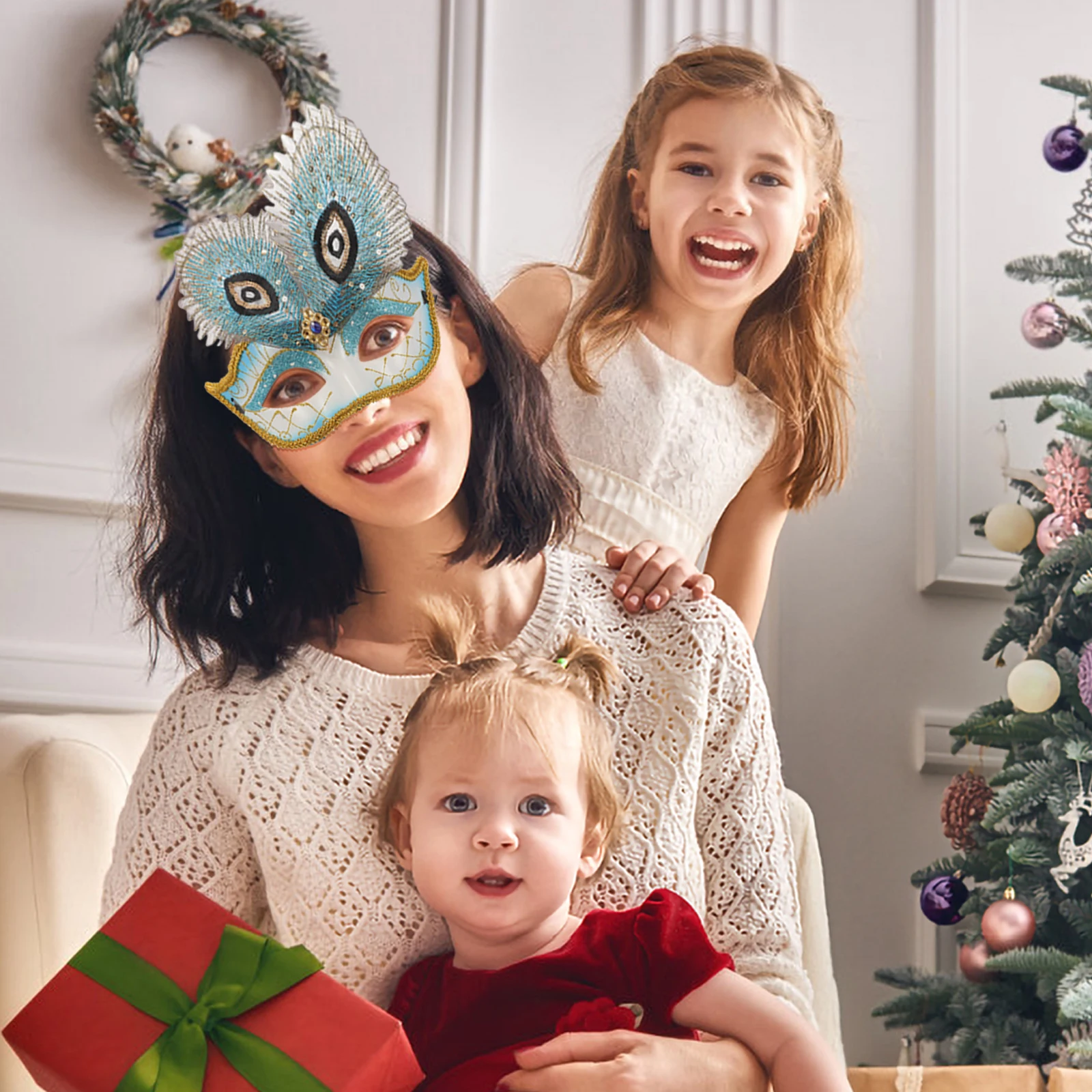 

Elegant Masquerade Venetian For Women Reusable Light Decorative Carnival Halloween Party Accessories Cosplay Mask Festival Mask