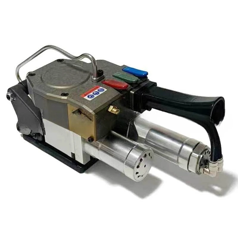 Wide Pneumatic Hot‑Melt Friction Strapping Baler, 32mm Plastic‑Steel Belt Auto Bundling Head, Hand‑Held Universal Strapping Tool
