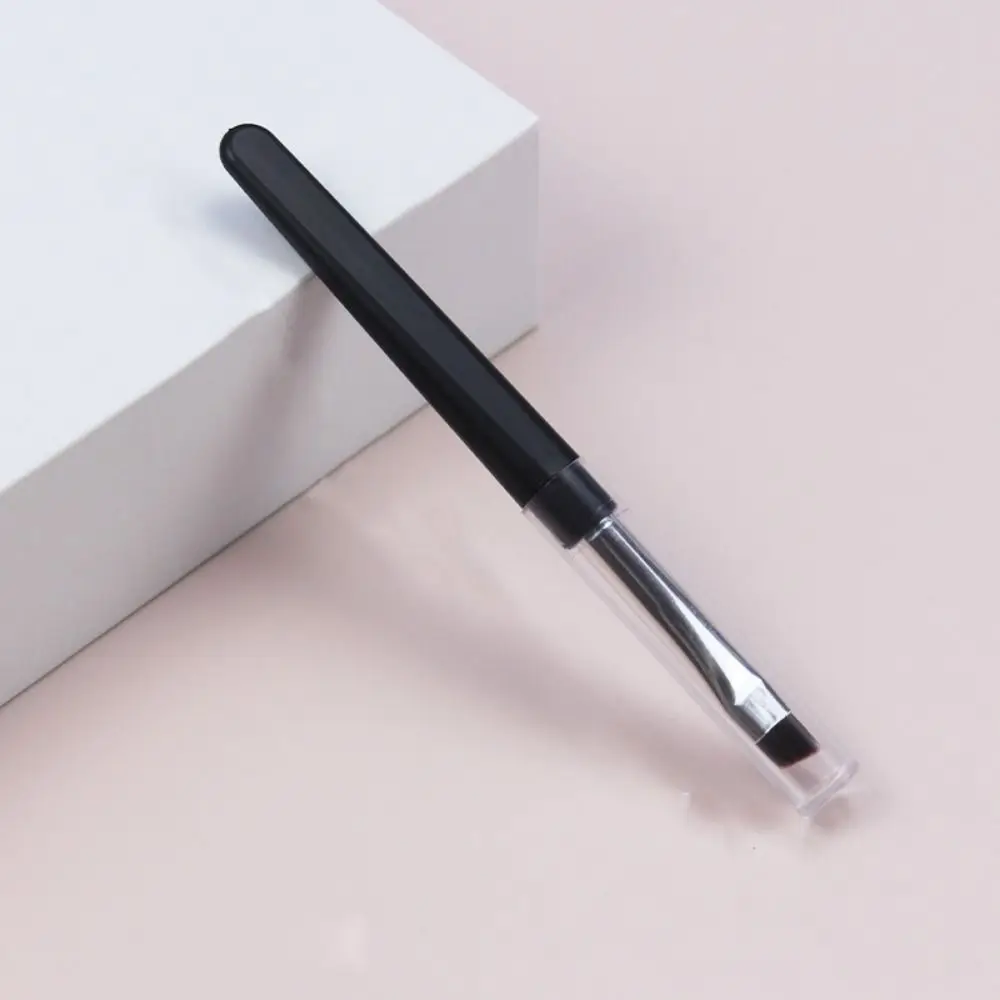 Accessori per il trucco portatili con copertura antipolvere Pennello per labbra Sopracciglia Pennello per ciglia Strumento per trucco Pennello per eyeliner