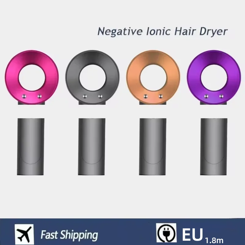 1.8m Professinal Leafless Hair Dryer Negative Lon Hair Care Quick Home Powerful Hairdryer Constant 200 Million Anion Blow Dryer