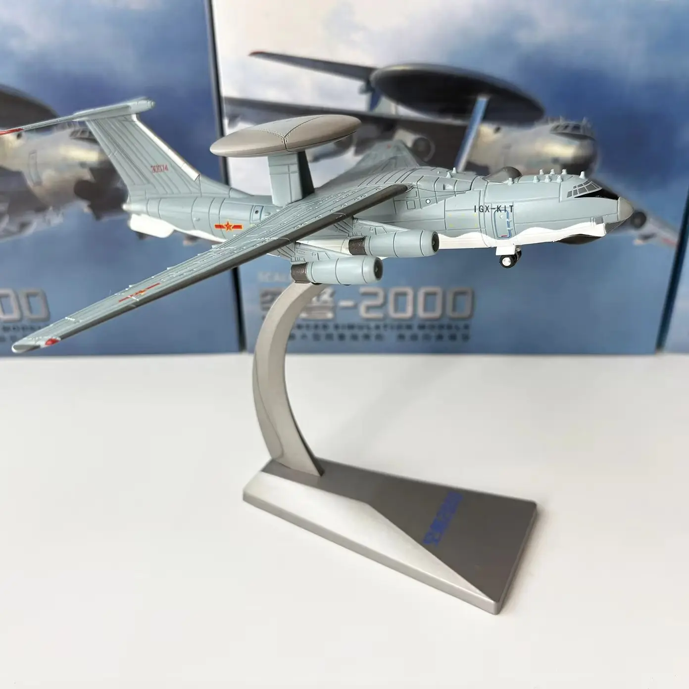1-240-スケール中国-kj-2000-早期警戒航空機-kj2000-ダイクラフト合金モデル軍事グッズディスプレイ装飾ギフト