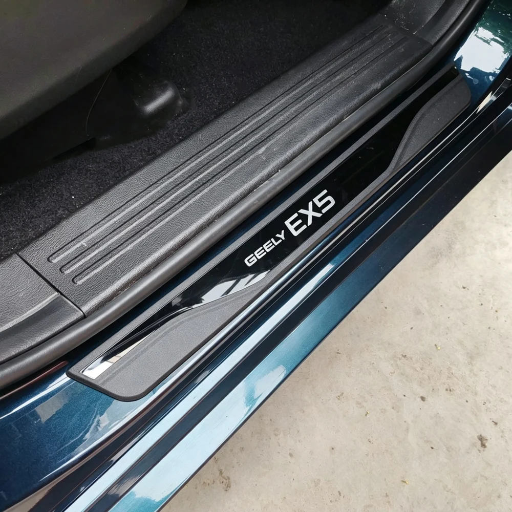 Für Geely EX5 EM-i PHEV EV 2026 2025 Zubehör Auto-Türschwellenschutz Zierleiste Pedal-Schutzfolie Aufkleber Styling – Detail 4