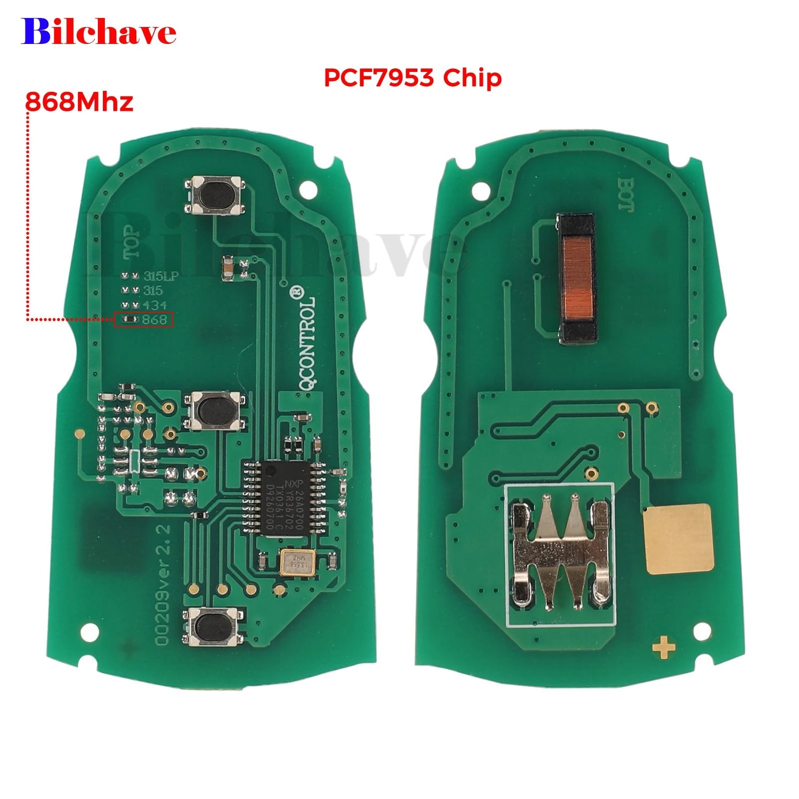 jingyuqin 5pcs For BMW 1/3/5/7 Series CAS3 System X5 X6 Z4 Remote Smart Key Circuit Board 315/434/868Mhz ID46 PCF7953 Chip Fob