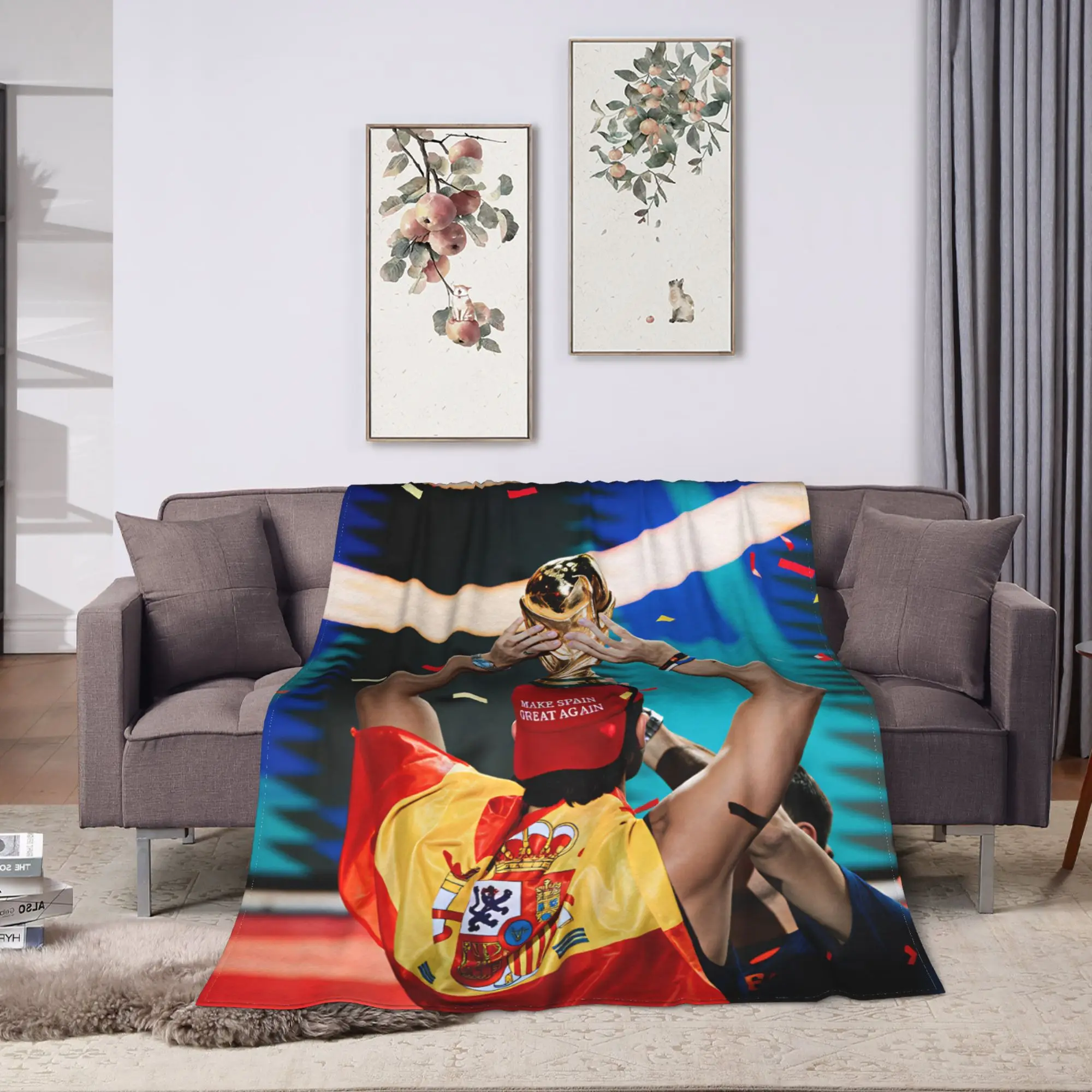 make spain great again  Blanket  Airplane Travel Flannel Bedding Throws For Living Room Super Soft Customized Quality Bedspread