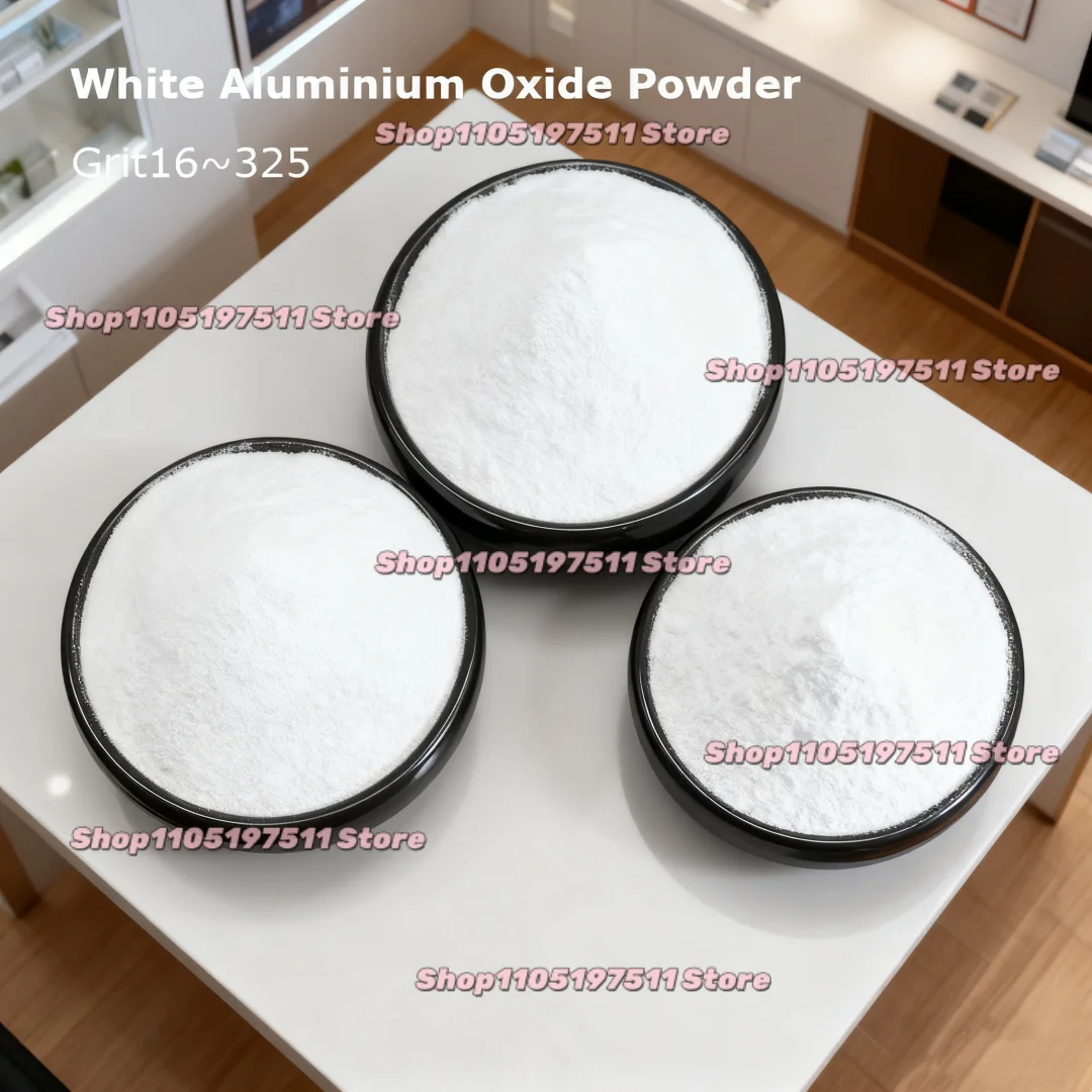 1kg Abrasive White Corundum Fused Aluminum Oxide Powder for Sand Blasting Rust Removal Carving Polishing Grit16~325