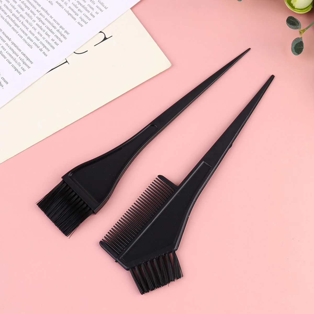 

8 Pcs Hair Color Kit Mixer Dyeing Bowl Accessories Clips Black Hairdressing Tools