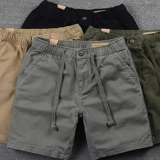Men's Summer Thin Casual Loose Shorts Workwear American Trendy Brand Five-Point Pants Outerwear Breathable Comfortable Shorts