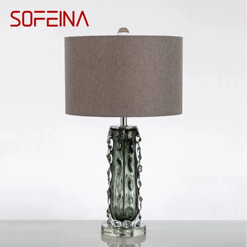 

SOFEINA Nordic Modern Glaze Table Lamp Fashionable Art Iiving Room Bedroom Hotel LED Personality Originality Desk Light