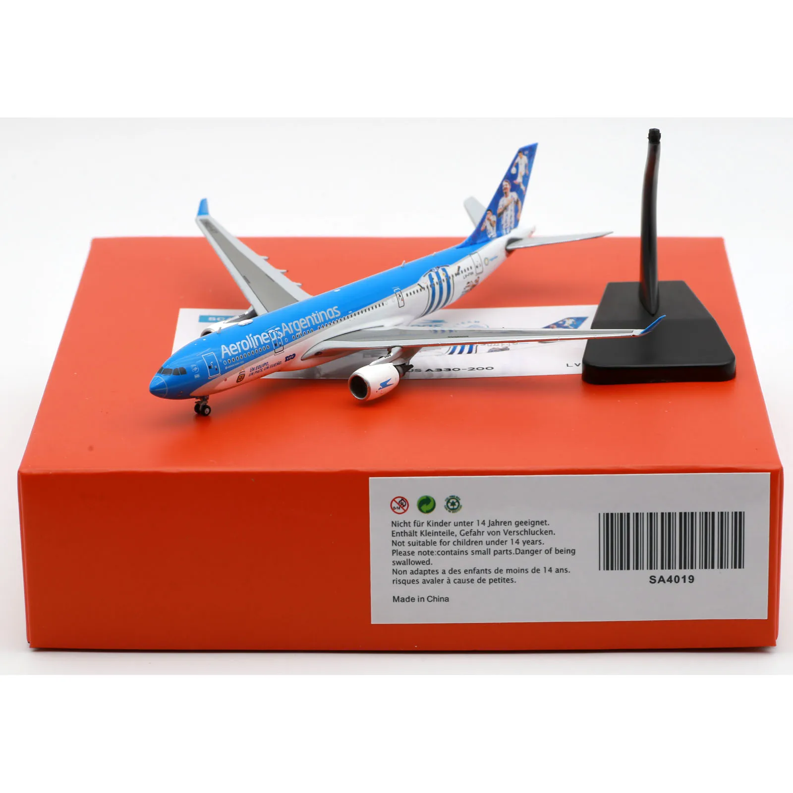 SA4019 Alloy Collectible Plane Gift JC Wings 1:400 Aerolíneas Argentinas \