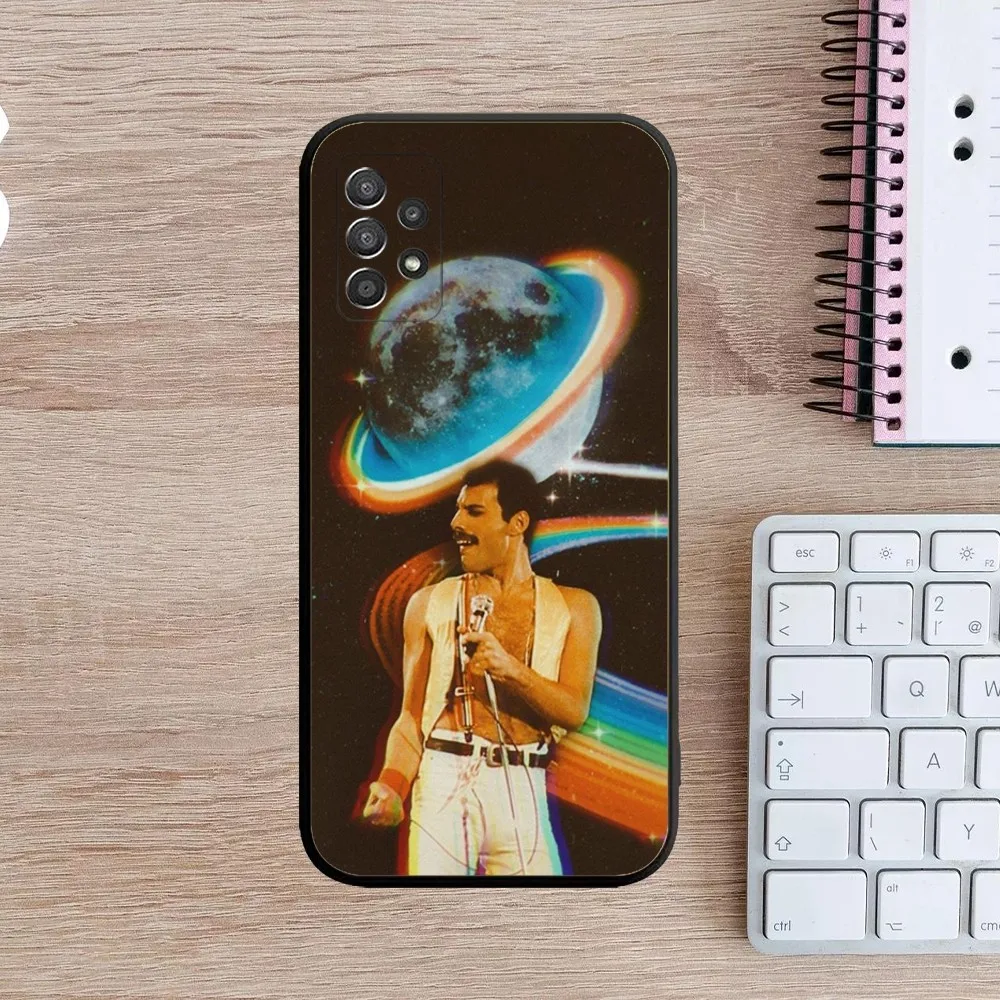 F-Freddie-Mercury Q-Queen Phone Case For Samsung Galaxy A13,A21s,A22,A31,A32,A52,A53,A71,A80,A91 Soft Black Cover