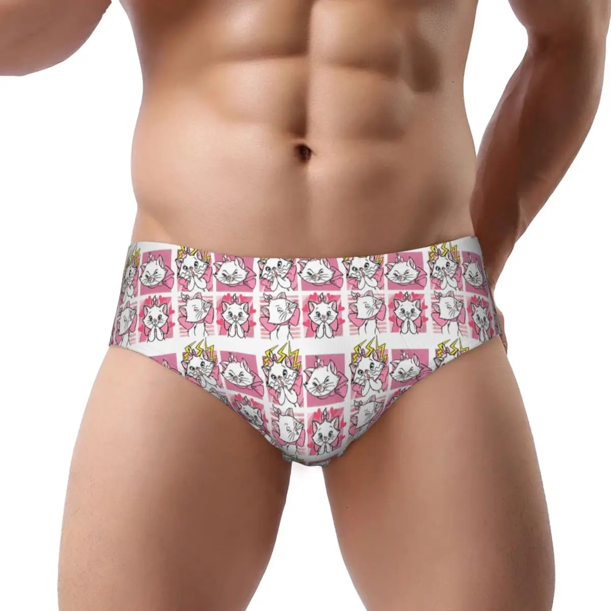 

Custom Mens Marie Cat Men Brief Panties Male Comfort Underwear Underpants