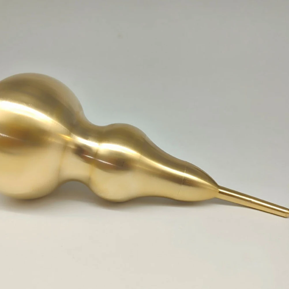

Brass Ornament Desktop Decoration Gourd Symbol Fine Workmanship Comfortable Touch Household Adornment