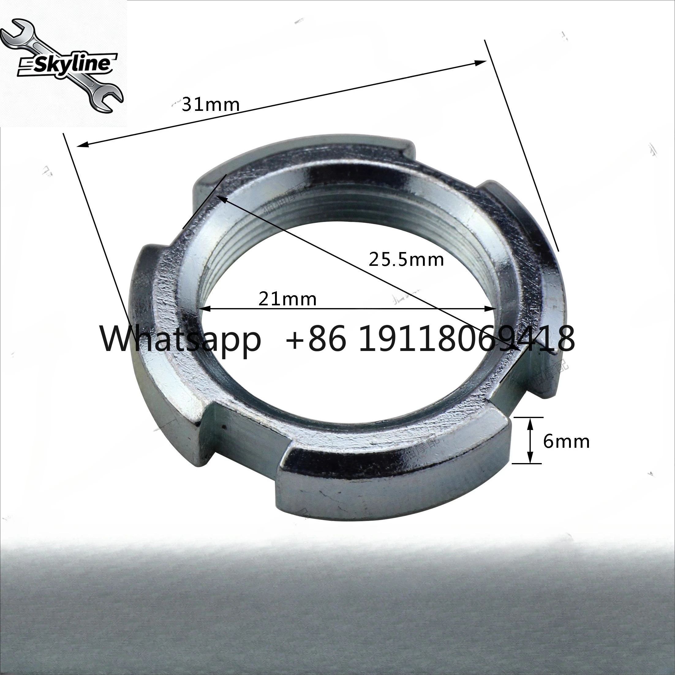 GY6125150 Scooter Start Disc Nut Crankshaft Nut Beyond Clutch Nut, Anti-tooth Screw