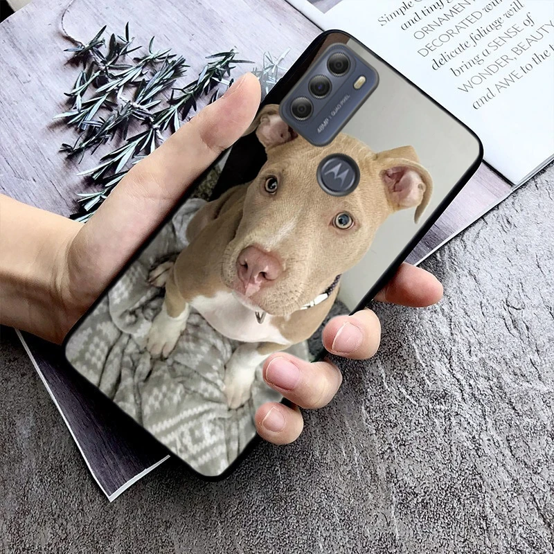 

Phone Case For Moto G85 G55 G84 G05 G13 G32 G54 G53 G14 G75 G31 G50 G60 G72 G24 Power G10 G20 G30 Pitbull Terrier Dog