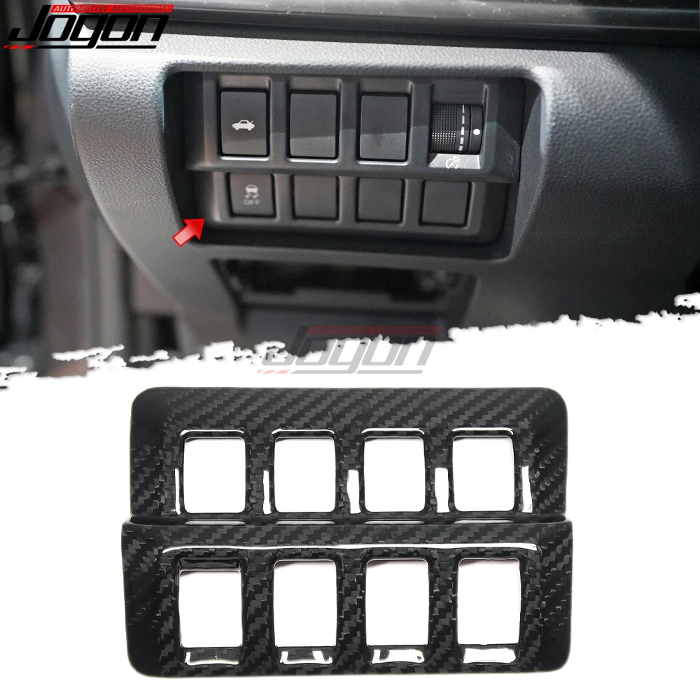 

For Subaru WRX S4 STI VB 2022-2024 Carbon Fiber Interior Car Rear Trunk Control Button Switch Frame Cover Sticker Accessories