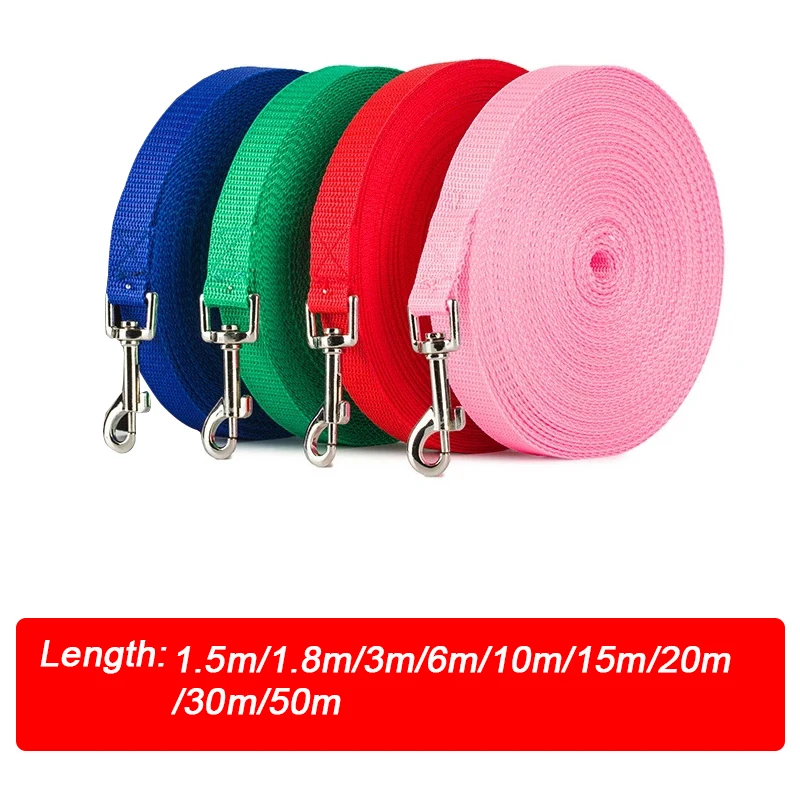 Nylon Dog Leash Dogs Long Lanyard Traction Rope for Small Large Dogs Cats Outdoor Training Puppy Kitten Lead Strap Pet Supplies