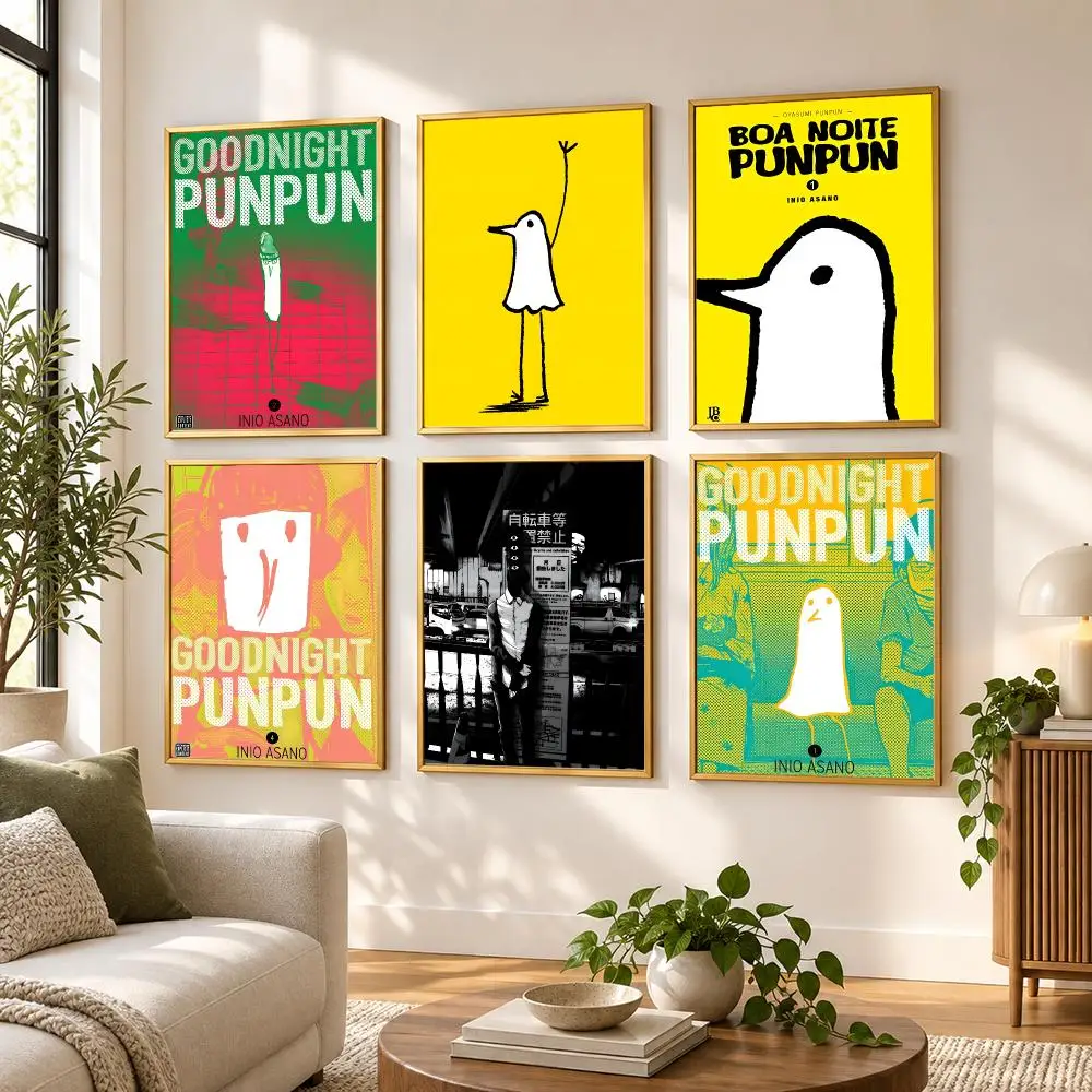 Manga Goodnight Punpun Poster HD art sticky wall waterproof home living room bedroom bar aesthetic decoration