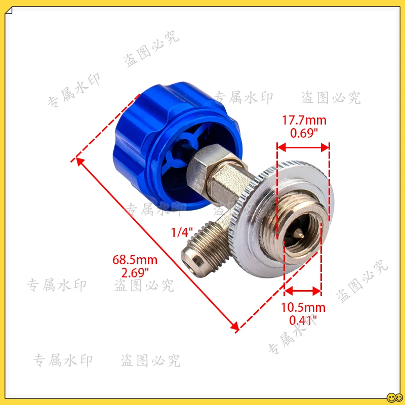 M12 1/4 ''R12 R22 R600a refrigerante puede tocar válvula dispensadora abridor de botellas de Gas R22 refrigerante puede botella abridor de grifo herramientas de CA