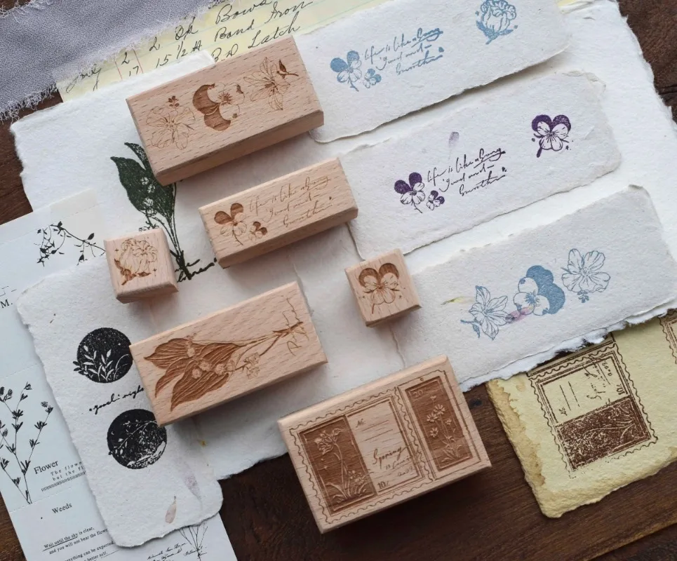 

Винтажная Лилия тюльпан девушка Цветочная фотография DIY для журнала коллаж материал Скрапбукинг Дерево Печать