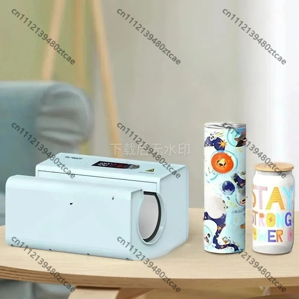 F300S Pneumatic Tumbler Heat Press Machine, Automatic Mug Sublimation Printing Cup Transfer Heat Press Equipment