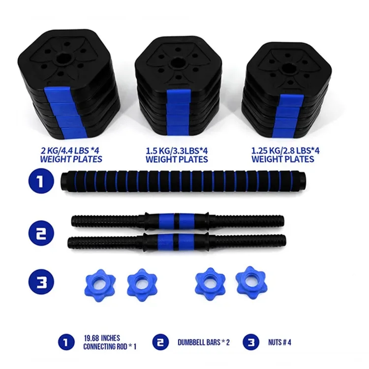 Adjustable Dumbbell Set With Connector, Non-Rolling Dumbbells Weights Set For Home Gym, Barbells Weights