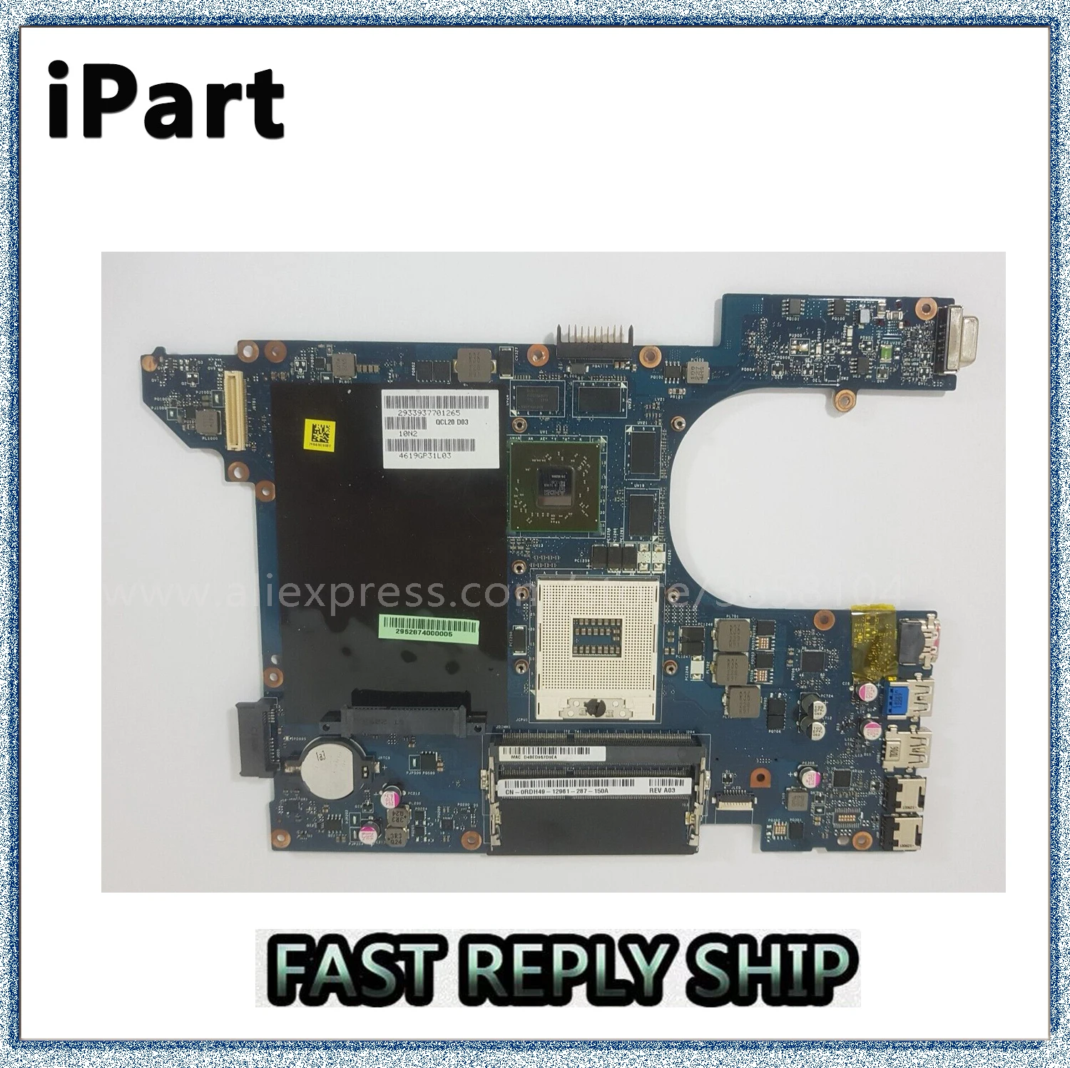 

QCL00 LA-8241P For Dell Vostro V3560 3560 Laptop Motherboard With HD7670M 1G RDH49 0RDH49 CN-0RDH49 100% Tested