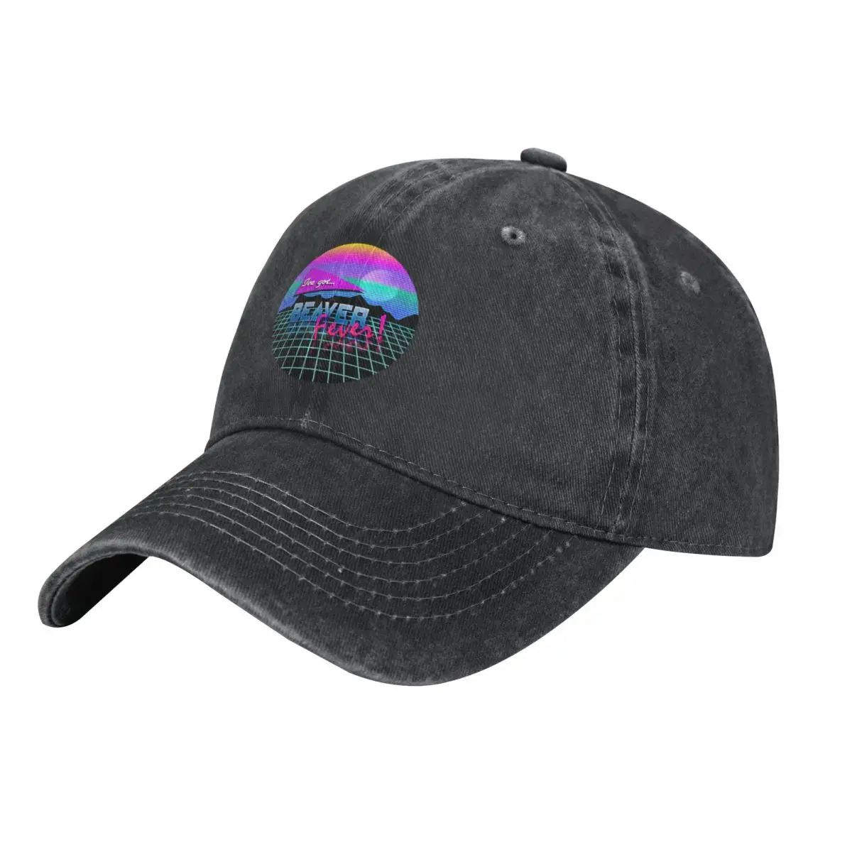 

Vaporwave - Beaver Fever A Washed Baseball Cap Hat