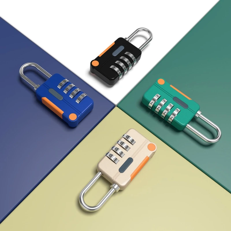 4 Digit Code Combination Padlock Small Travel Luggage for CASE Lock Keyless Shackle Lock for Backpack Tsa Lock for Luggage