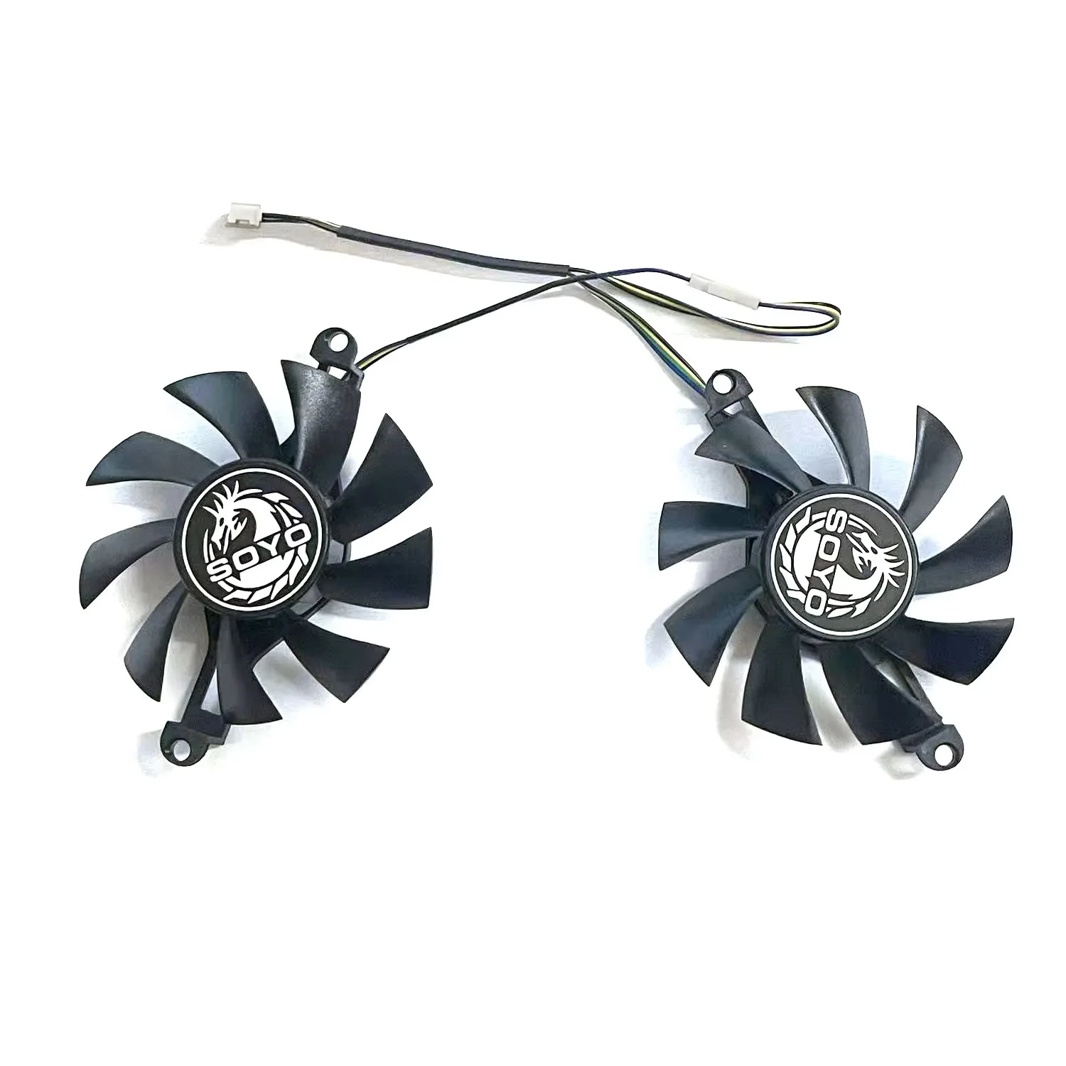 NEW 75MM 4PIN SOYO RX 580 GPU Fan Suitable for SOYO AMD RX580 8GB GDDR5 256 Graphics Card Cooling
