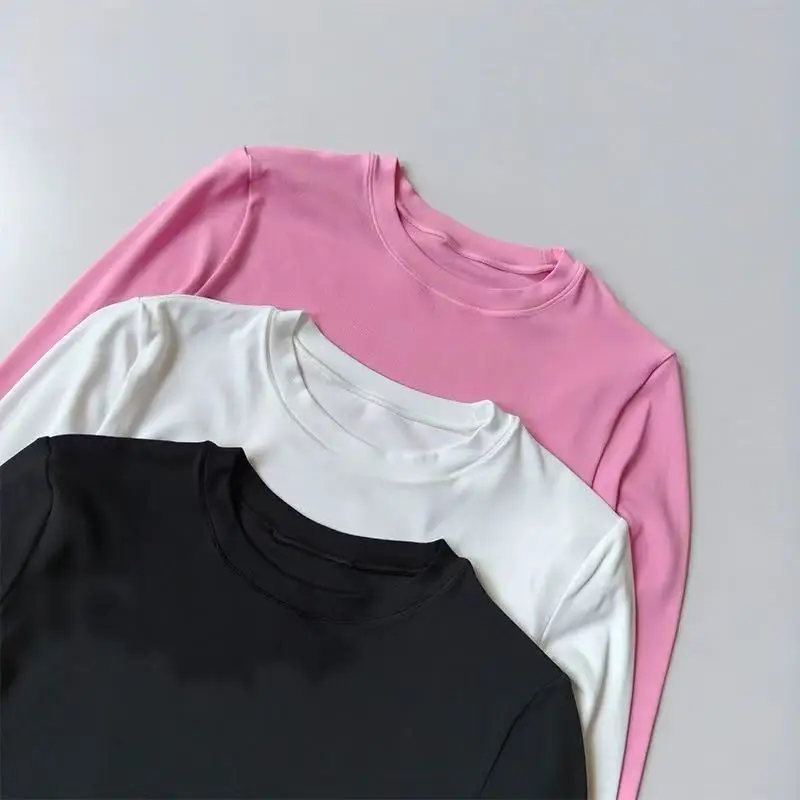 Herbstliche Fitness-Yoga-Kleidung zum Abnehmen, schnell trocknend, feuchtigkeitsableitend, Sportoberteile für Damen, Yoga-Kleidung, Pilates – Detail 6