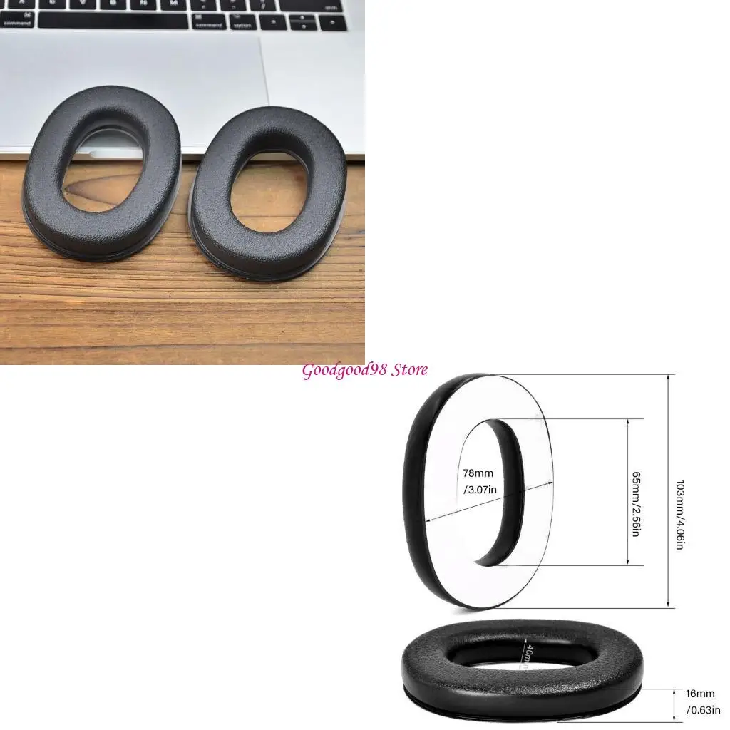

Premium Noise Isolating Headphone Ear Pad Hypoallergenics Sponge Ear Cushions Ergonomic Design for Headsets