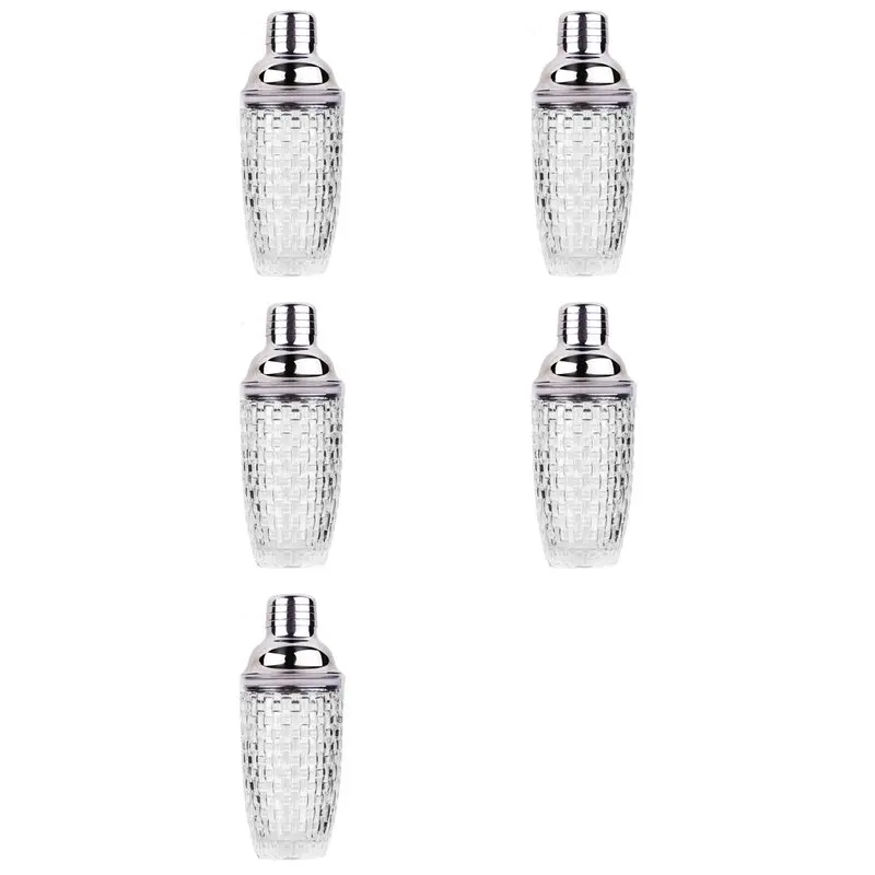 set-shaker-per-cocktail-in-vetro-yls-5x-da-13-once-shaker-in-vetro-per-cocktail-shaker-per-bevande-e-shaker-per-cocktail-argento