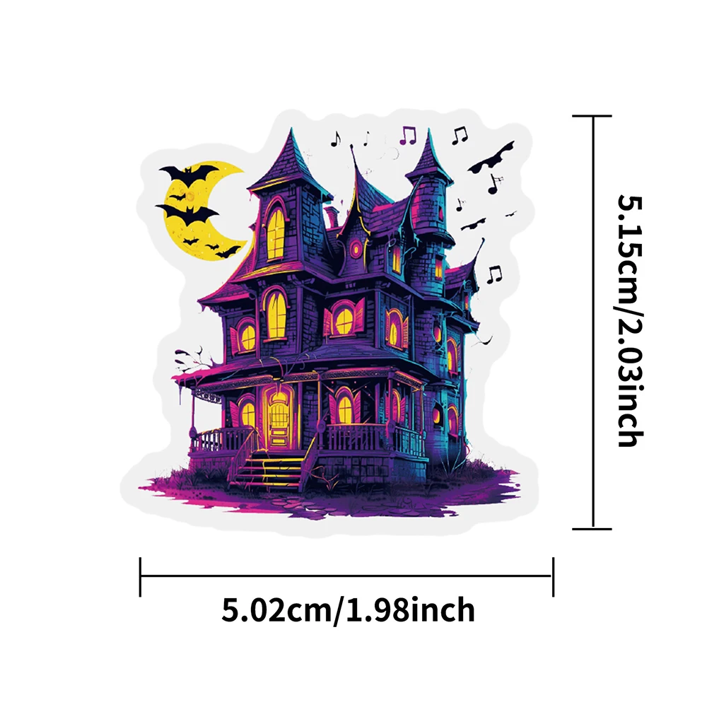 10/30/50pcs Fresco Gotico Halloween Cartoon Adesivi Impermeabile FAI DA TE Scrapbook Laptop Telefono Auto Trasparente Graffiti Decalcomania Giocattolo Per Bambini