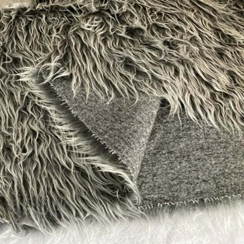 

Длина меха 4-6 см, двухцветная имитация шерсти, шерстяная тафтинговая плюшевая ткань для DIY, плюшевый декор, игрушки, костюмы животных, фоновые материалы