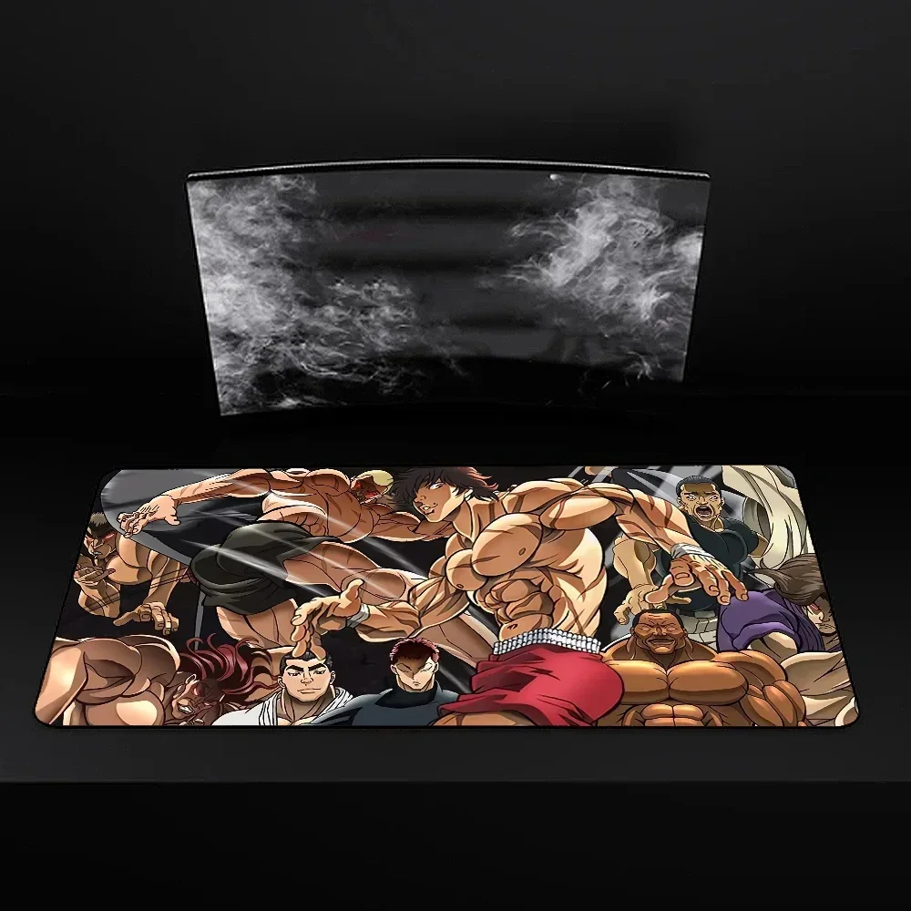 Baki Hanma Yujiro Manga Cute Durable Rubber Mouse Mat Pad Size For Game Keyboard Pad #5