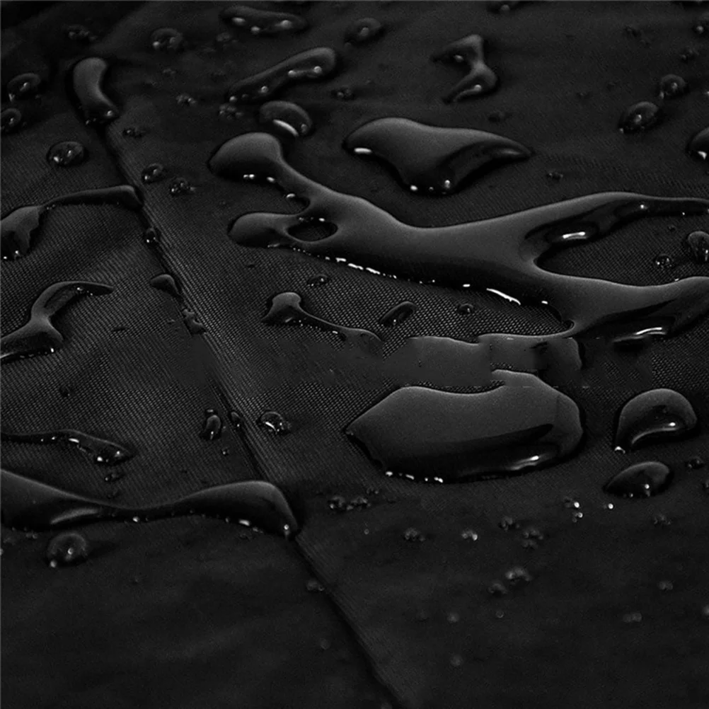 

1pc Heater Cover Oxford Fabric Waterproof Lightweight Foldable For Outdoor Garden Courtyard Black Surface Silver Inner