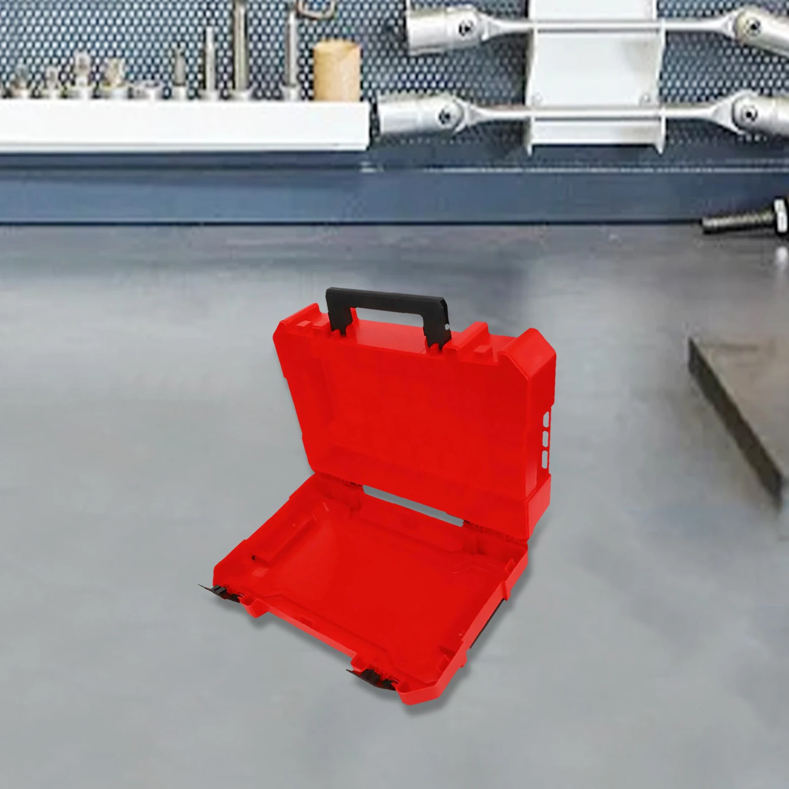 Plastic Tool Storage Container Plastic Portable Tool Box Plastic Toolbox Interior Open Design Lock Buckle Design