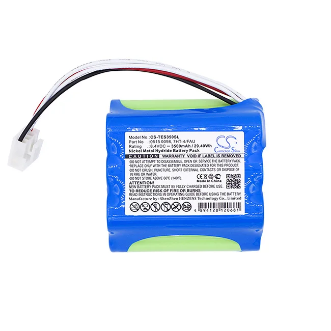 Cameron Sino 3500mAh Battery For Testo 350  350 Plus  350-S  350-XL Flue Gas Analyser  350 EPA  0515 0098  0515.0098  7HT-4/FAU