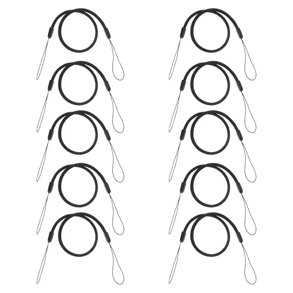 10Pcs Stylish Elastic Tether Lanyard for Stylus Badge Face Mask Retractable Anti-Lost Rope Office School Meeting Use