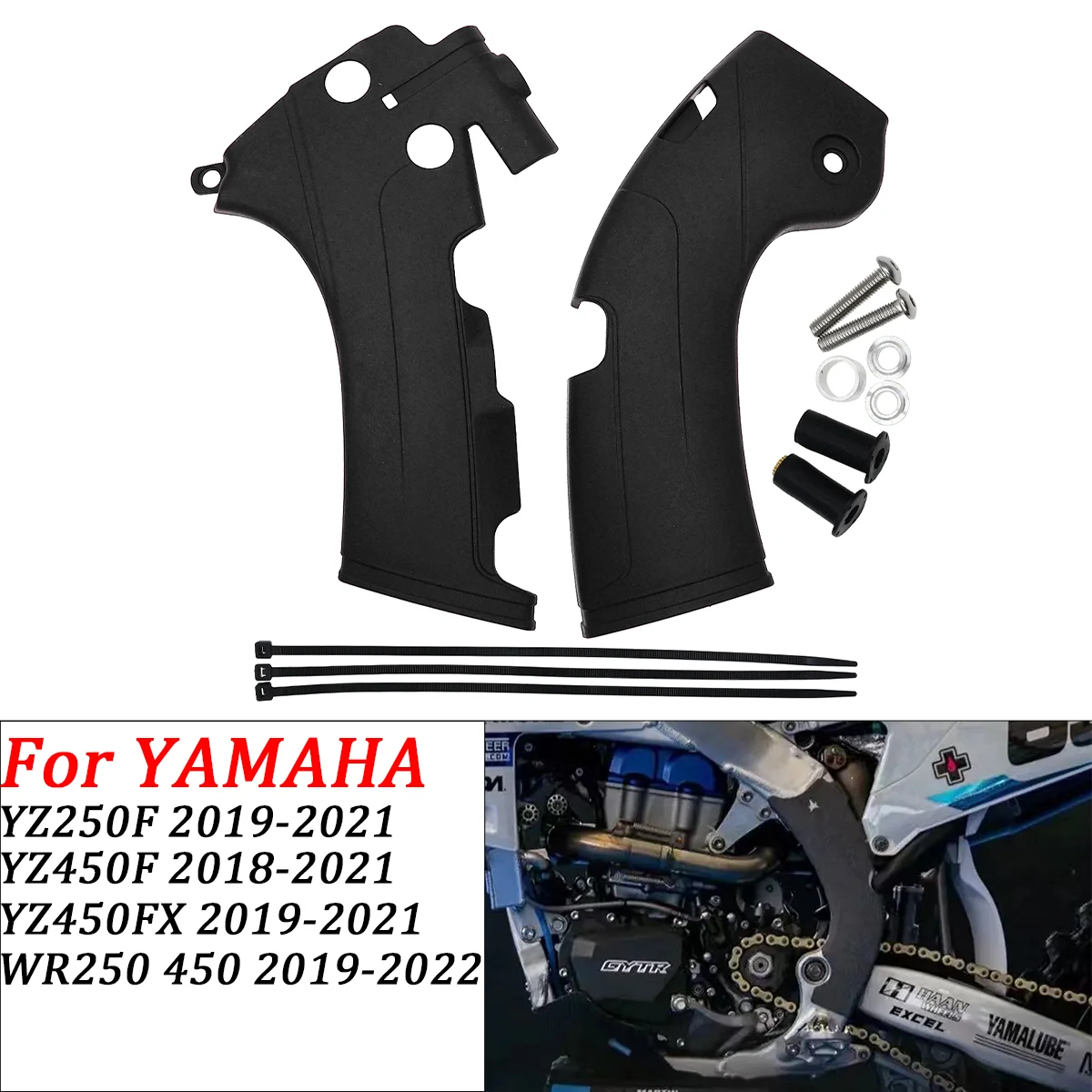 

Motorcycle Frame Guards Covers Protectors For YAMAHA YZ250F YZ450F YZ450FX YZ 250F YZ 450 YZ 450FX Dirt bike2018 2019 2020 2021