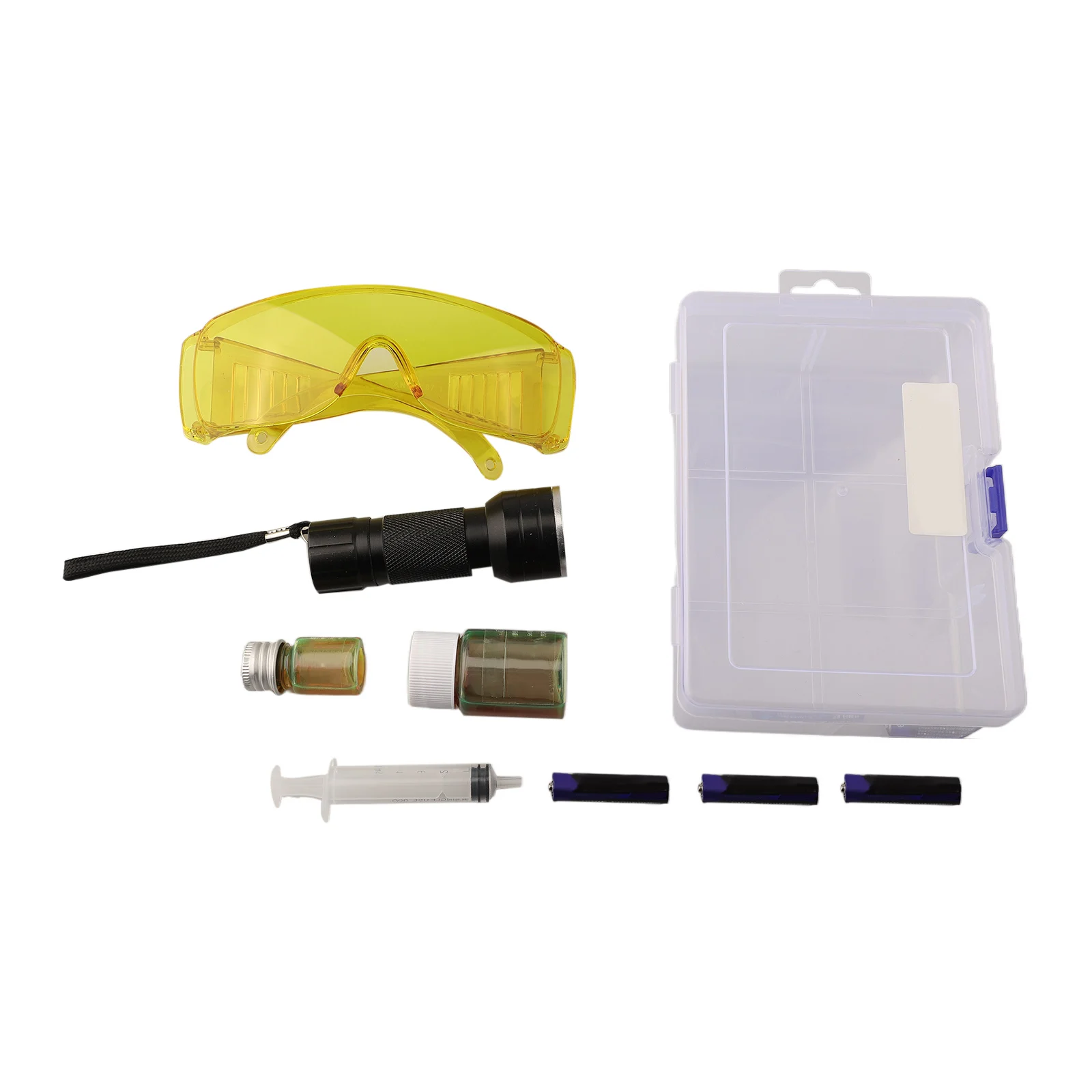 Reliable Air Conditioning Leak Test Flashlight Kit Complete Set for Comprehensive Leak Detection in Automotive and Home Systems