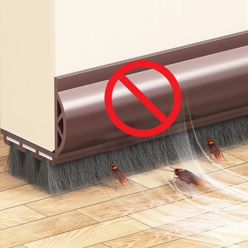 

Self-adhesive Door Bottom Sealing Strip For Bedroom PVC Soundproof Door Draft Stopper Home Door Windproof Seal Sealing Strip