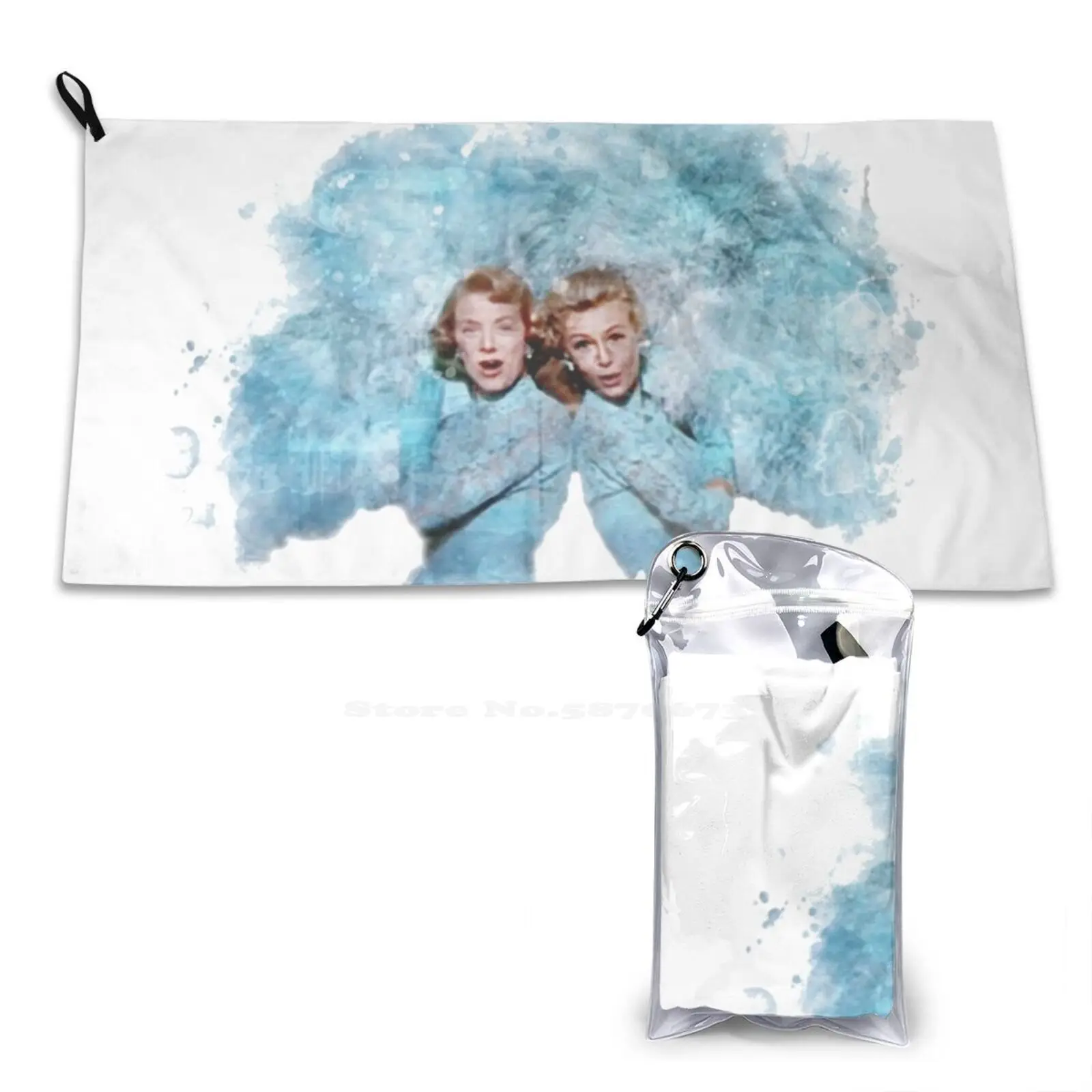 Haynes Sisters Personalized Soft Towel Home Outdoor White Christmas Haynes Sisters Musical Rosemary Clooney Vera Ellen Dance